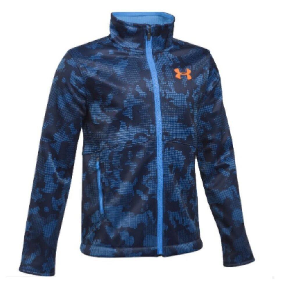 Under Armour Boys Storm Softershell Camo Full Zip Jacket Size YXL